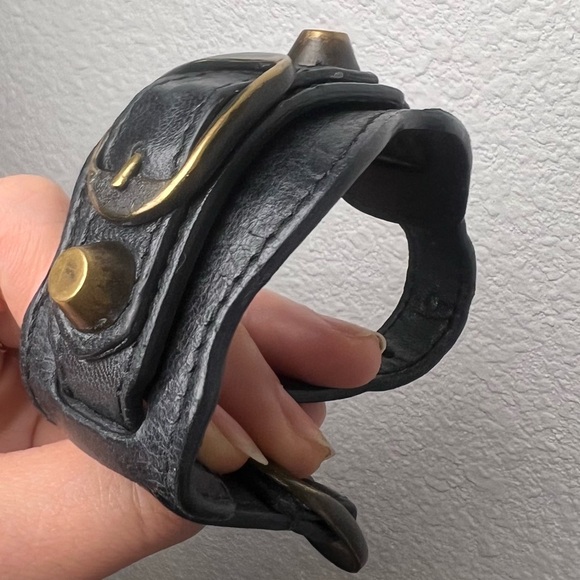 . Balenciaga Ligne Classic Bracelet black small $265 - Picture 3 of 7